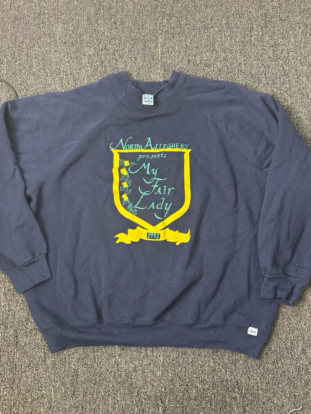 My Fair Lady Graphic Crewneck Sweatshirt - Navy